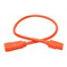 Tripp Lite 2ft Heavy Duty Power Extension Cord 15A 14 AWG C14 C13 Orange 2