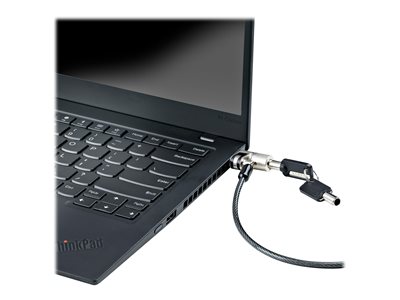 6.5' (2m) 3-in-1 Universal Laptop Cable Lock - 4-Digit Combination  Laptop/Desktop Security Cable Lock Compatible w/ K-Slot, Nano & Wedge Slot  Computer