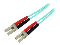 StarTech.com 1m Fiber Optic Cable - 10 Gb Aqua - Multimode Duplex 50/125 - LSZH - LC/LC - OM3 - LC to LC Fiber Patch Cable - Patch cable - LC multi-mode (M) to LC multi-mode (M) - 1 m - fibre optic - duplex - 50 / 125 micron - aqua - for P/N: J9152AST, MASFP10GBSR, SFP10GBLRMST, SFP10GBSRST, SFP10GSRSST, SFP10GSRXST