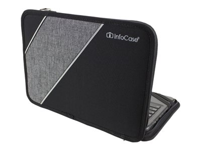 INFOCASE ALWAYS-ON PROTECTION FOR MOST POPULAR 11 CHROMEBOOKS. CLAMSHELL, BLACK,