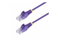 StarTech.com 1.5m Purple Slim CAT6 Ethernet Cable, Snagless, 28AWG, LSZH CAT 5/5e/6 Ikke afskærmet parsnoet (UTP) Patchkabel Purple
