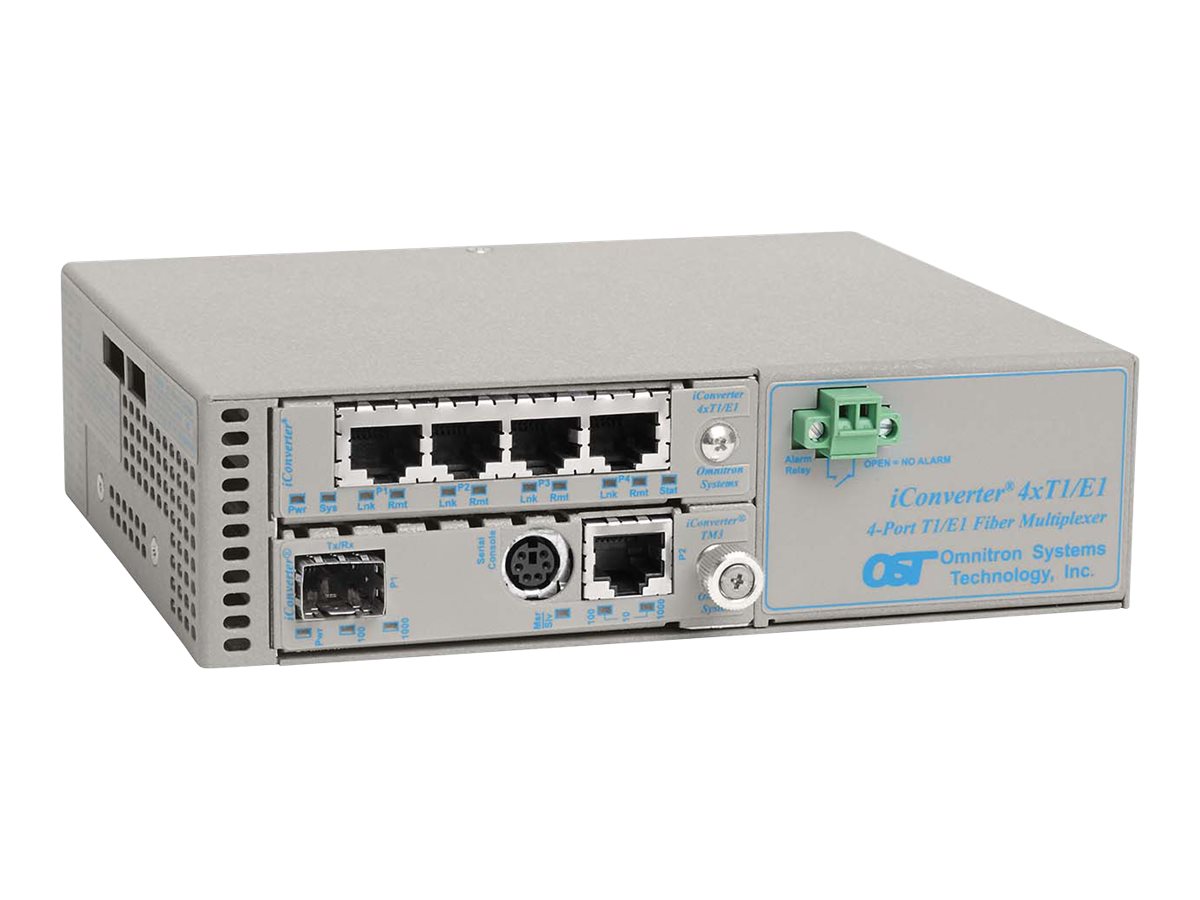 Omnitron iConverter 4xT1/E1 MUX/M