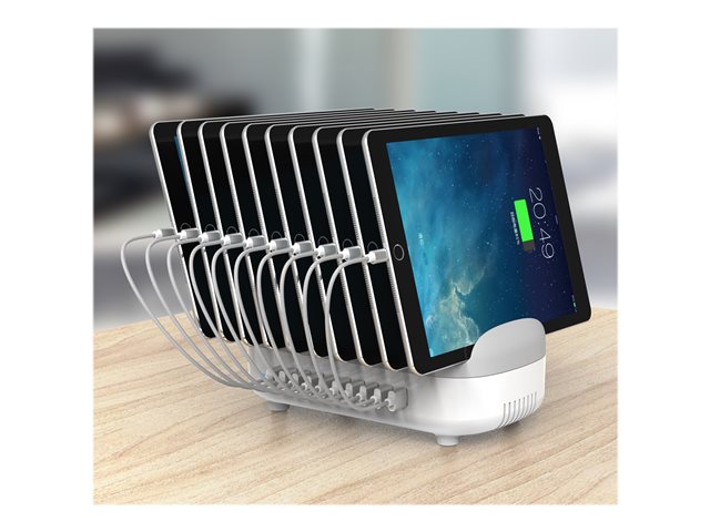 Compulocks 10 Ports USB Charging Dock Station With UK Plug dobíjecí stanice - USB - 120 Watt – foto 7