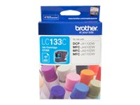 Brother LC133C cyan original ink Product shot Front 76350