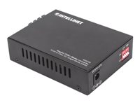 Intellinet   Media Converter, 1000Base-T RJ45 Port to 1000Base-LX (SC) Single-Mode, 20 km (12.4 mi.),  Injector (Euro 2-pin plug) Fibermedieomformer Ethernet Fast Ethernet Gigabit Ethernet