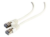 Cablexpert CAT 6 Kabel med folie og kobberfletning (FTP) 50cm Patchkabel Hvid