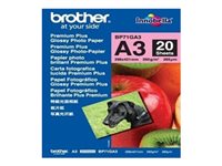 Brother Innobella Premium Plus BP71GA3 - photo paper - glossy - 20 sheet(s) - A3 - 260 g/m²