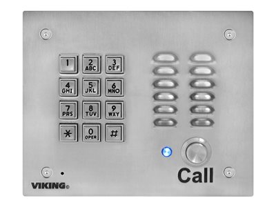 Viking K-1700-IP Series Door entry phone wired brushed stainless stee