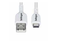 StarTech 3m (9.8ft) White USB-A to USB-C Charging Cable/Cord, M/M - USB-C cable - USB to USB-C - 3 m
