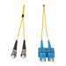 Eaton Tripp Lite Series Duplex Singlemode 9/125 Fiber Patch Cable (SC/ST), 5M (16 ft.)