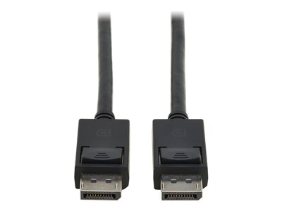 Eaton Tripp Lite Series DisplayPort 2.1 Cable with Latching Connectors (M/M), 8K 60 Hz, 40 Gbps, HDR, HBR3, MST, 4:4:4, HDCP 2.2, Black, 3 ft. (0.9 m)