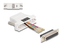 DeLOCK Assembly Kit Seriel adapter Hvid