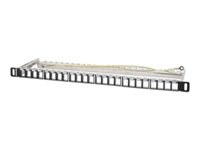 Intellinet blank keystone patch panel - 0.5U - 19"