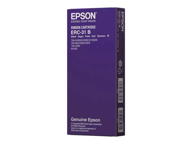 Epson Erc 31b 1 Black Print Ribbon Epson Erc 31b 1 Black Print Ribbon