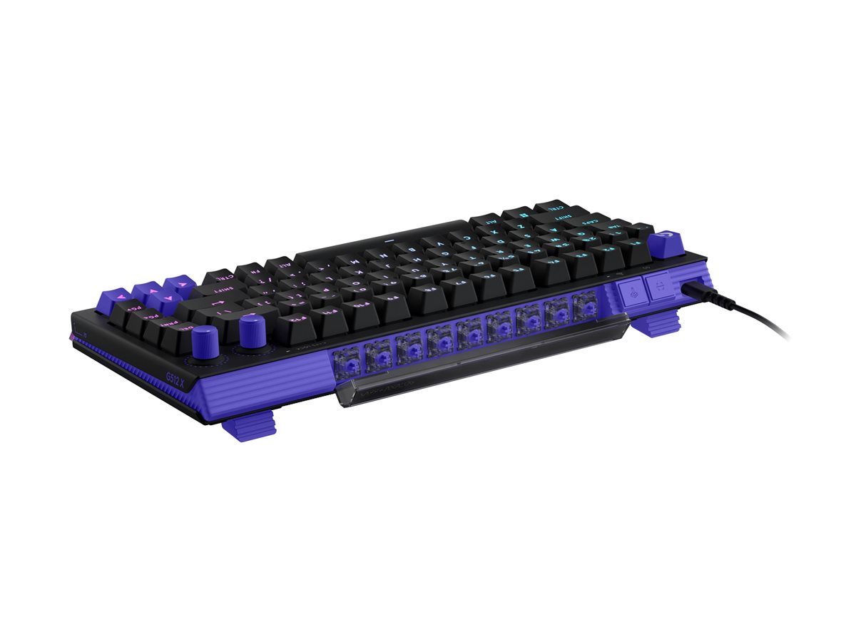 Logitech G G512 X 75 - klávesnice - TMR analogový, mechanický, lineární styl - s LED indikátor - QWERTY - Mezinárodní angličtina - černá Vstupní zařízení – foto 5