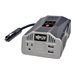 Tripp Lite Ultra-Compact Car Inverter 200W 12V DC to 120V AC 2 USB Charging Ports 1 Outlet