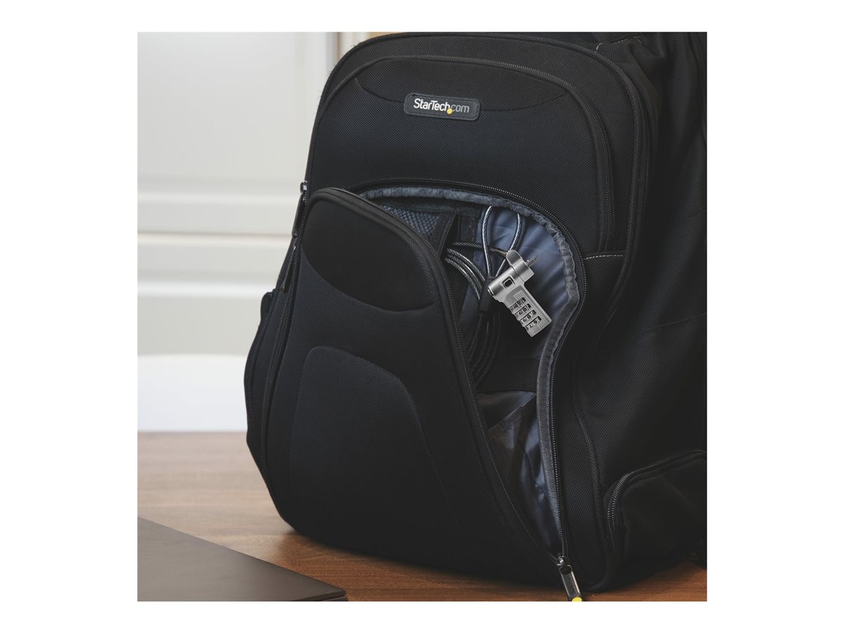 StarTech.com Serialized Laptop Lock, Works w/Noble Wedge/Nano/K-Slot - bezpečnostní kabelový zámek - univerzální - kompatibilní s TAA – foto 13