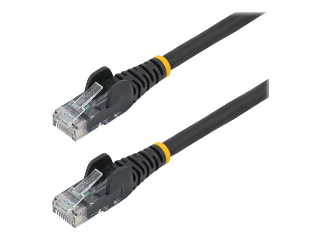 Image of StarTech.com 3m LSZH CAT6 Ethernet Cable, 10 Gigabit Snagless RJ45 100W PoE Network Patch Cord with Strain Relief, CAT 6 10GbE UTP, Black, Individually Tested/ETL, Low Smoke Zero Halogen - Category 6 - 24AWG (N6LPATCH3MBK) - patch cable - 3 m - black