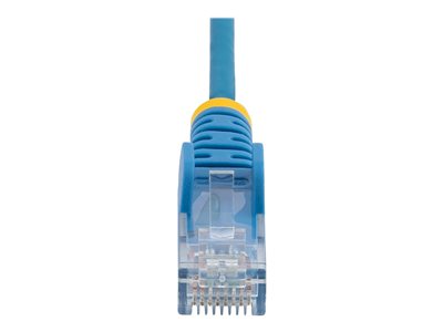 StarTech.com 3ft Slim LSZH CAT6 Ethernet Cable, 10 Gigabit Snagless RJ45 100W PoE Patch Cord, CAT 6 10GbE UTP Network Cable w/Strain Relief, Blue, Fluke Tested/ETL/Low Smoke Zero Halogen - Category 6 - 28AWG (N6PAT3BLS)