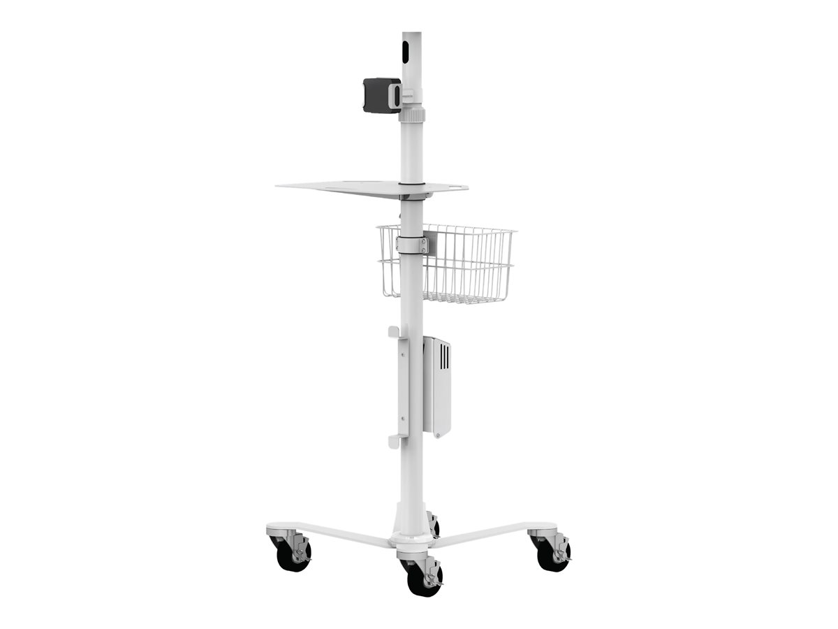 Compulocks Universal Tablet Cling Medical Rolling Cart Extended vozík - nastavitelná duální ramena - pro tablet - bílá – foto 2