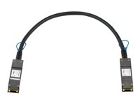 Startech Juniper EX-QSFP-40GE-DAC-50CM Compatible 0.5m 40G QSFP+ to QSFP+ Direct Attach Cable Twinax, 40GbE QSFP+ Copper DAC 40Gbps Low Power Passive Transceiver Module DAC QSFP+ Cable - Lifetime Warranty (EXQSFP4050CM) - 40GBase direct attach cable - 50 cm - black