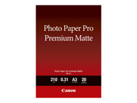 Canon Pro Premium PM-101 - photo paper - smooth matte - 20 sheet(s) - A3 - 210 g/m²