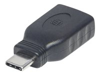 Manhattan USB 3.0/ USB 3.1 Gen 1 USB-C adapter Sort