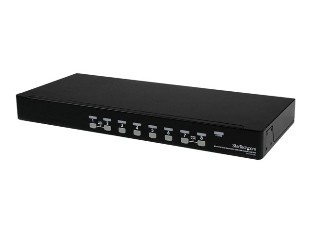 Image of StarTech.com 8-Port USB KVM Swith with OSD - TAA Compliant - 1U Rack Mountable VGA KVM Switch (SV831DUSBU) - KVM switch - 8 ports