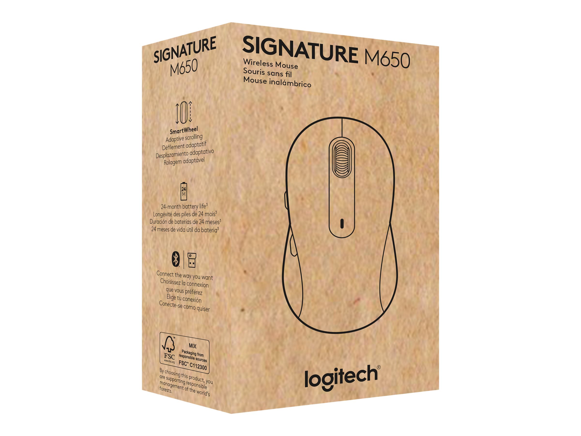 Logitech Signature M650 Souris sans fil - Pour M…