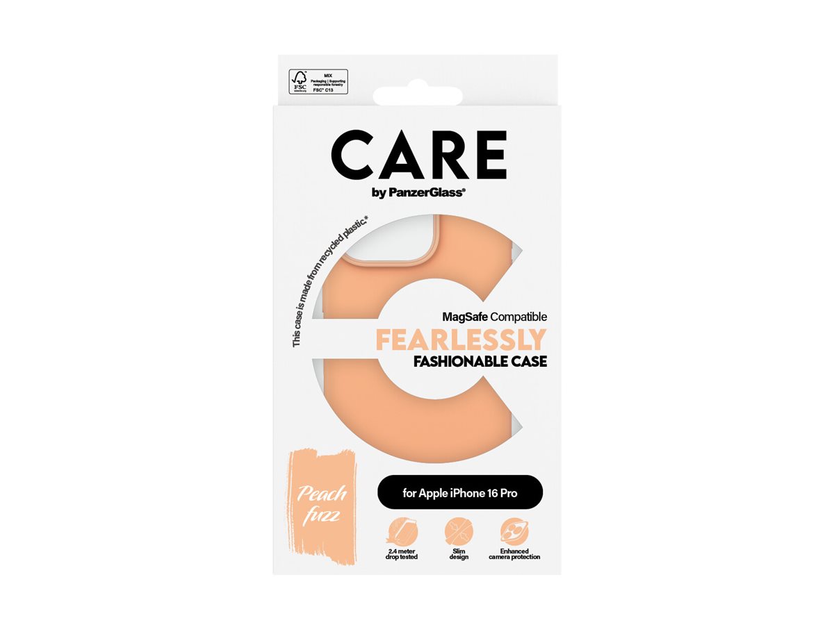 PanzerGlass CARE Apple iPhone 16 Pro MagSafe Fearlessly broskvový – foto 4