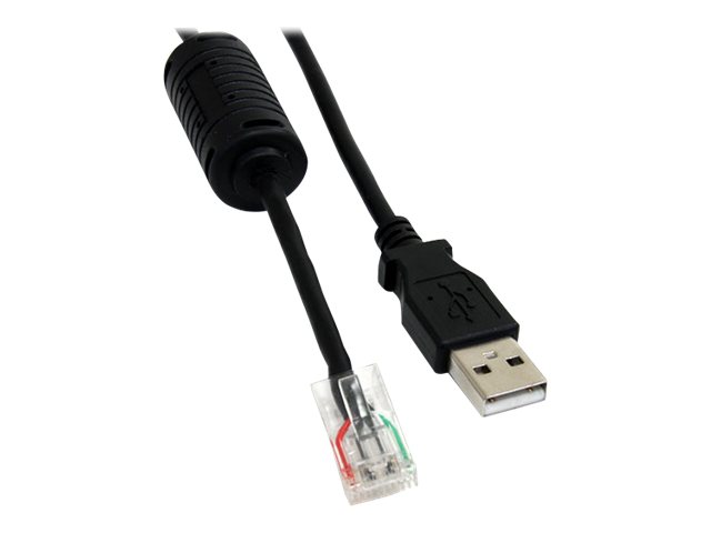 Image of StarTech.com 6 ft Smart UPS Replacement USB Cable AP9827 - USB cable - USB (M) to RJ-45 (10 pin) (M) - 6 ft - black - USBUPS06 - USB cable - USB to RJ-45 (10 pin) - 1.8 m