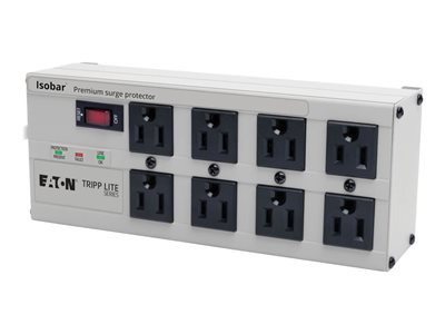 Tripp Lite Isobar Surge Protector Metal RJ11 8 Outlet 12' Cord 3840 Joules