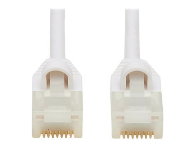 Eaton Tripp Lite Series Safe-IT Cat6a 10G Snagless Antibacterial Slim UTP Ethernet Cable (RJ45 M/M), White, 5 ft. (1.52 m)