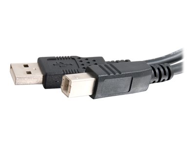 C2G 3.3ft USB A to USB B Cable - USB A to B Cable - USB 2.0 - Black - M/M