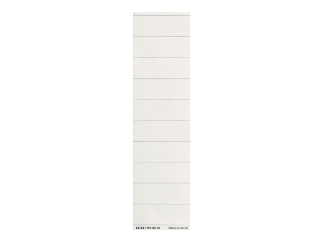 Leitz Lever Arch Label 10 Parts White Pack Of 100