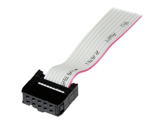 Image of StarTech.com 16in (40cm) 9 Pin Serial Male to 10 Pin Motherboard Header Slot Plate - motherboard Serial Port Adapter (PLATE9M16) - serial panel - DB-9 to 10 PIN IDC - 41 cm