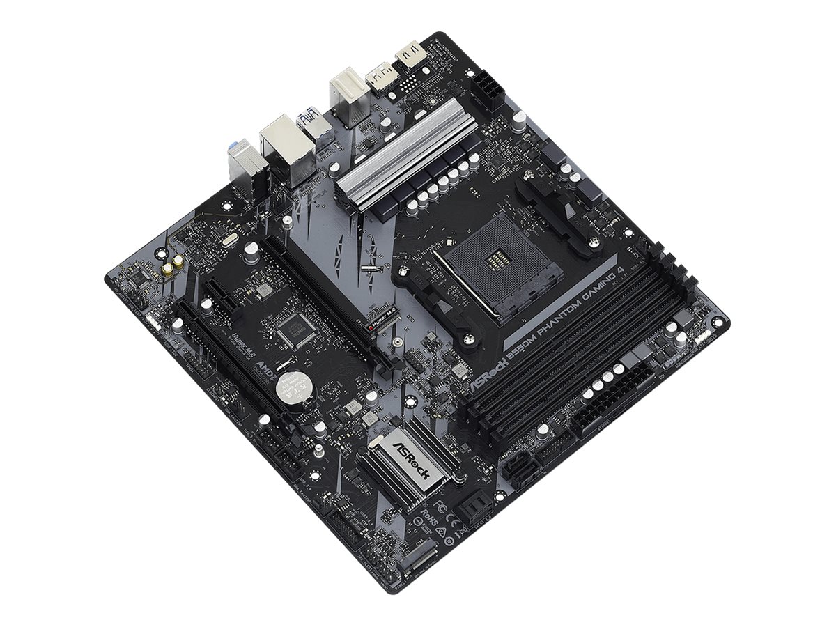 ASRock B550M Phantom Gaming 4 - Motherboard - micro ATX - Socket AM4 - AMD B550 Chipsatz - USB 3.2 Gen 1