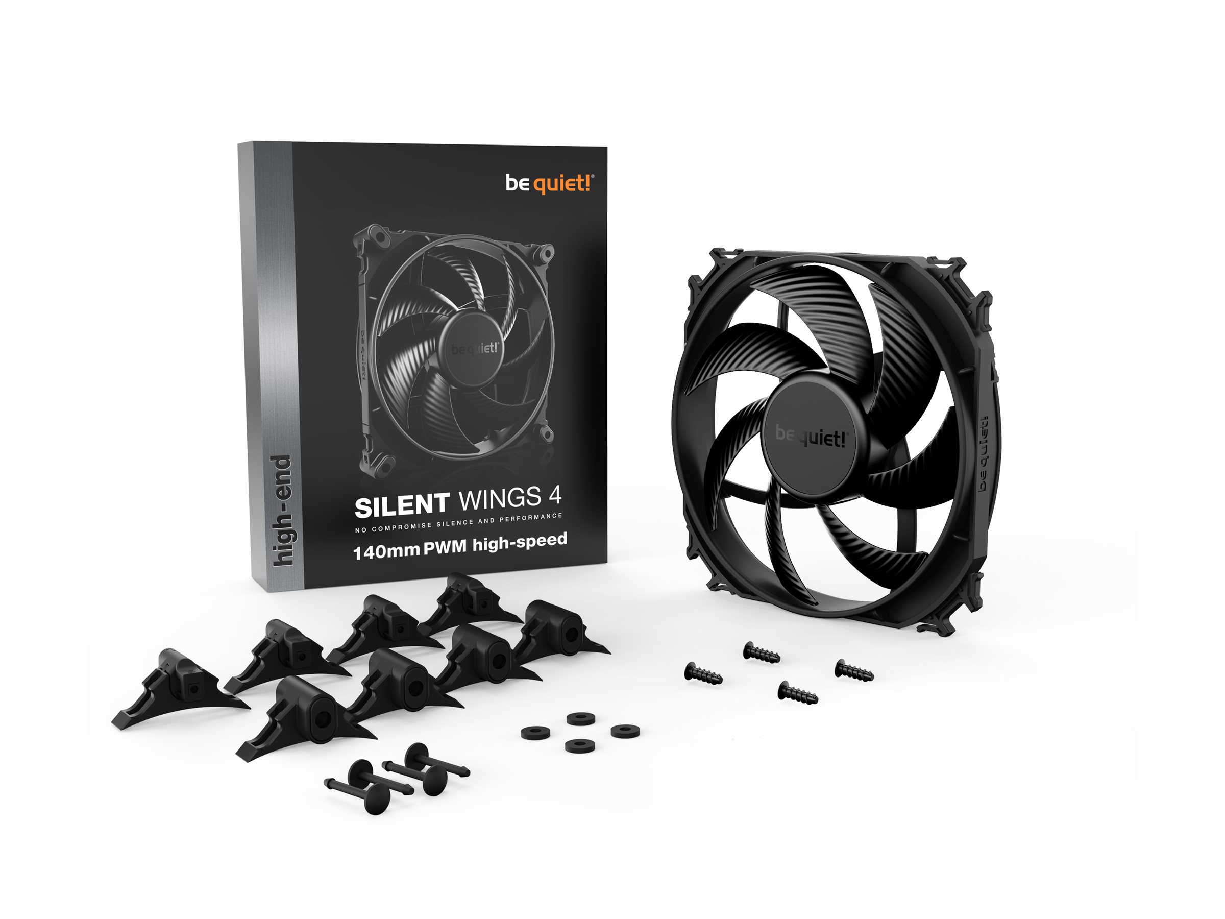 be quiet! Silent Wings 4 case fan PWM Product shot Right side 77950