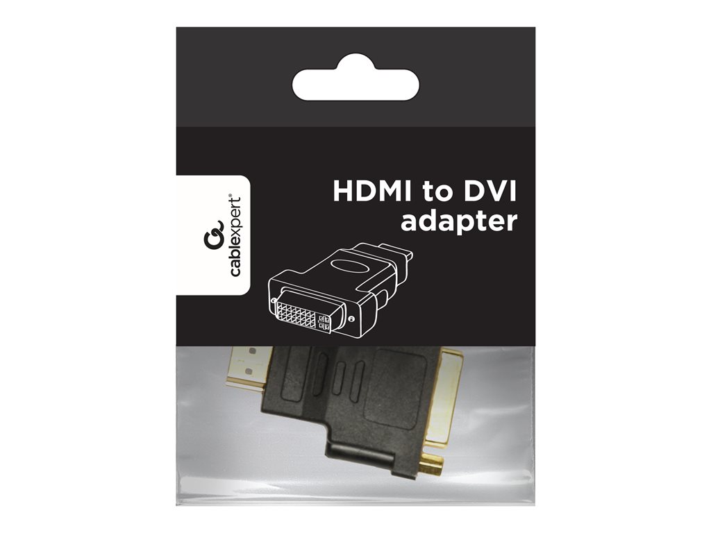 ADAPTER HDMI(M)->DVI-D(F)(24+1) DUAL LINK CZARNY GEMBIRD