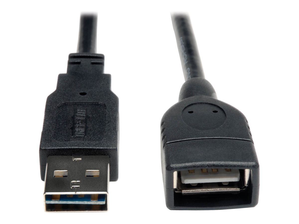 Eaton Tripp Lite Series Universal Reversible USB 2.0 Extension Cable (Reversible A to A M/F), 1 ft. (0.31 m)
