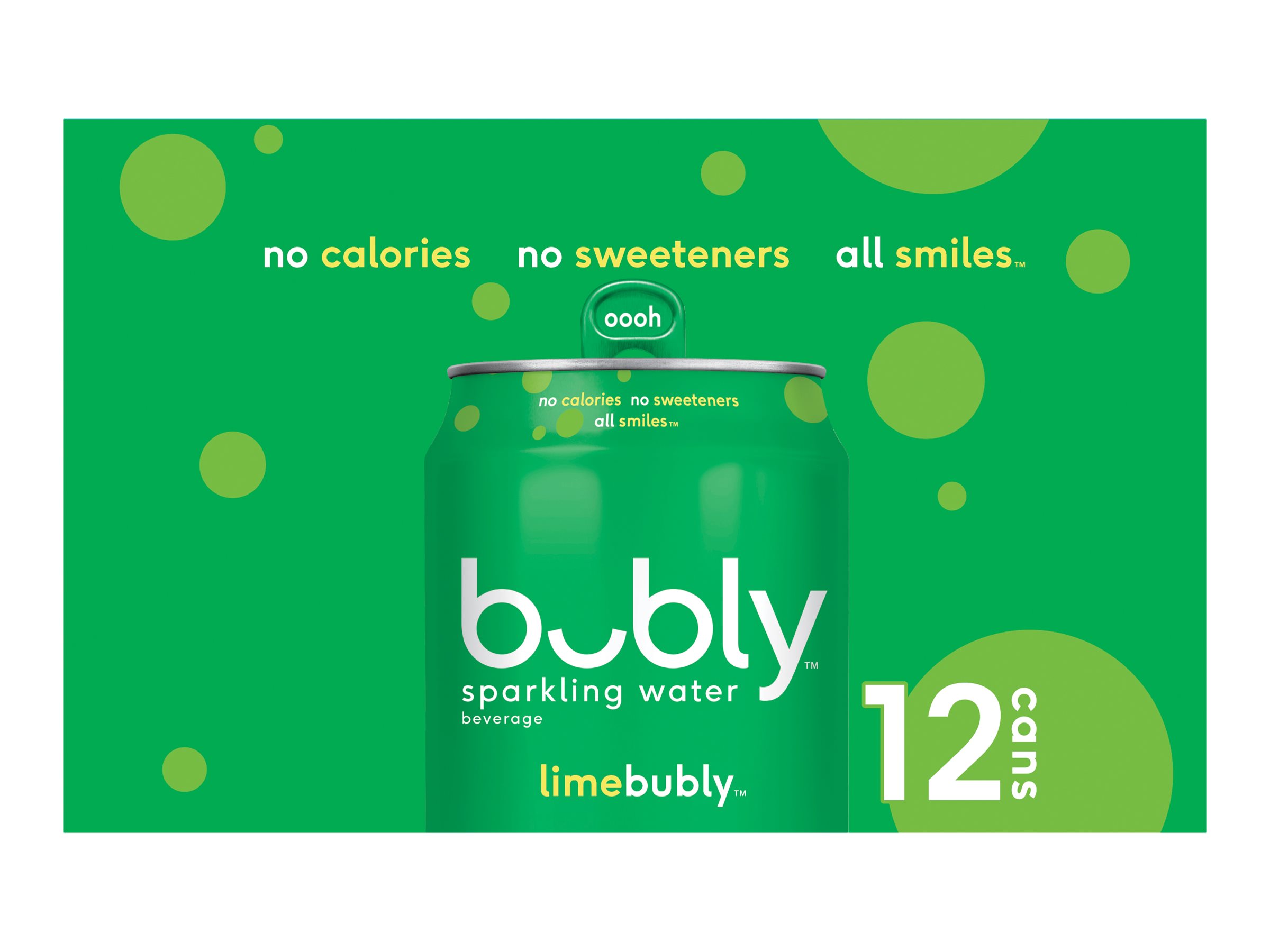 Bubly Sparkling Water - Lime - 12x355ml