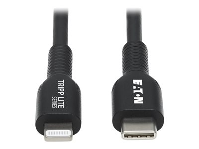 Eaton Tripp Lite Series USB-C to Lightning Sync/Charge Cable (M/M), MFi Certified, Black, 3 m (9.8 ft.)