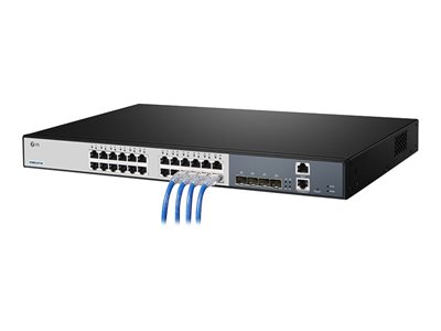 FS 24-Port Gigabit Ethernet PoE+ Switch 