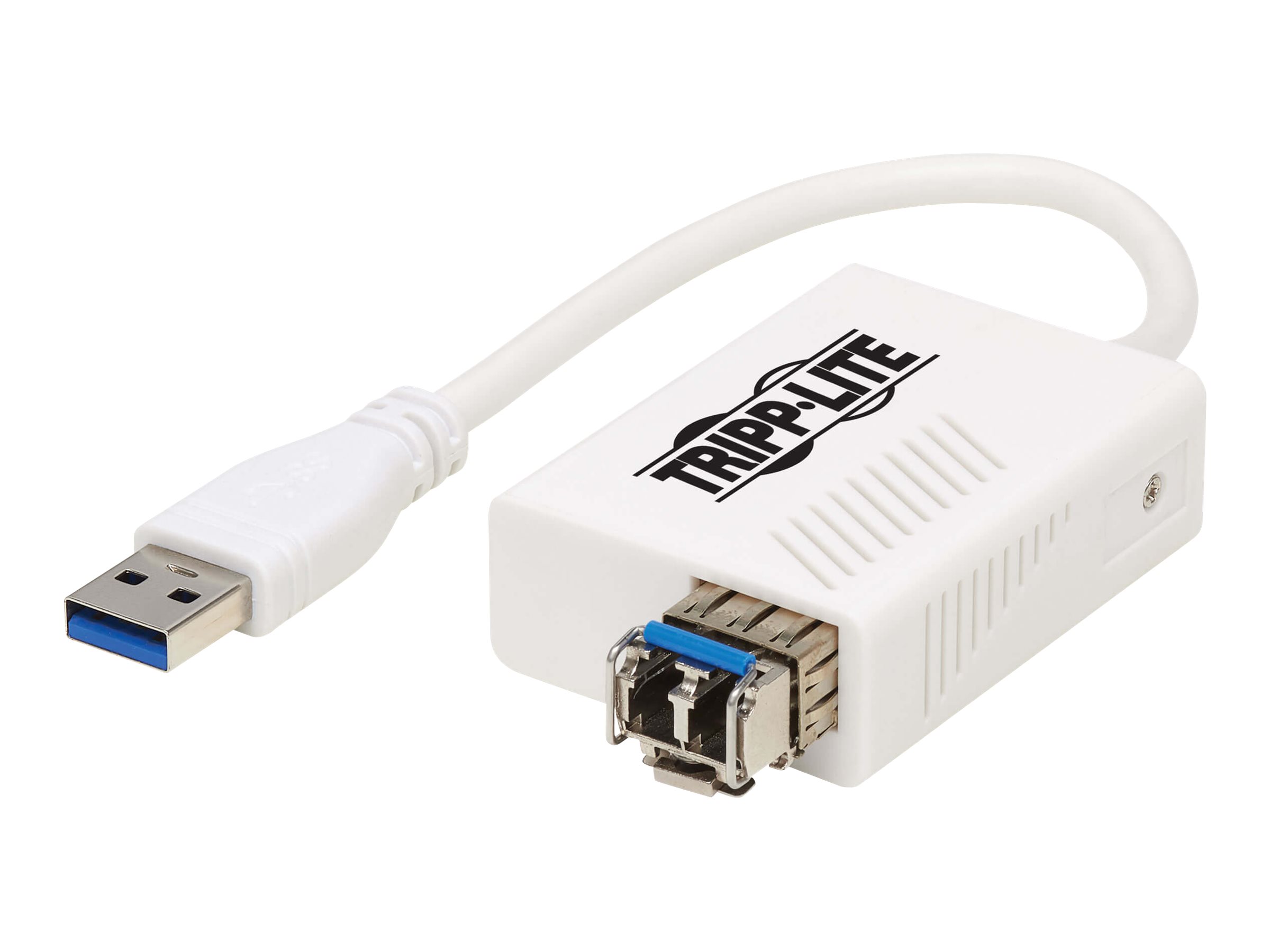 Eaton Tripp Lite Series USB 3.0 Singlemode Fiber Optic Transceiver Ethernet Adapter, 10/100/1000 Mbps, 1310nm, 5km, LC