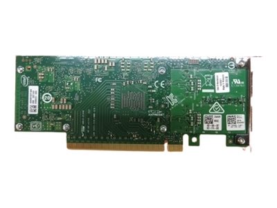 Intel E810 - Kit client - adaptateur reseau - PCIe profil bas - 100 Gigabit QSFP28 x 2 - avec Beneficier de la garantie du systeme Dell OU d'une garantie materielle d'un an - pour PowerEdge R640, R650, R6515, R6525, R740, R750, R7515, R7525, R840