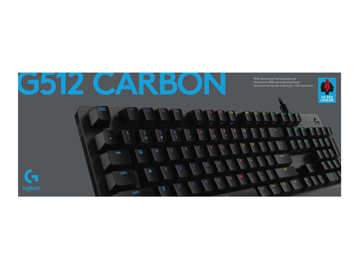 LOGITECH G512 GX RED CARBON Linear US INTL