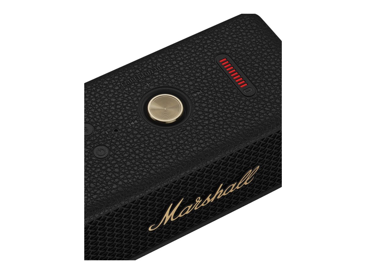 Marshall EMBERTON III Portable Bluetooth Speaker - Black and Brass