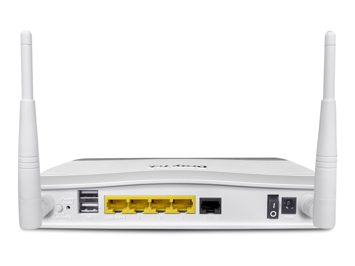 Draytek Vigor 2763ac - wireless router - DSL modem - Wi-Fi 5 - desktop, wall-mountable