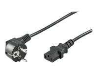 MicroConnect Strøm IEC 60320 C13 Strøm CEE 7/7 (male) Sort 10m Strømkabel