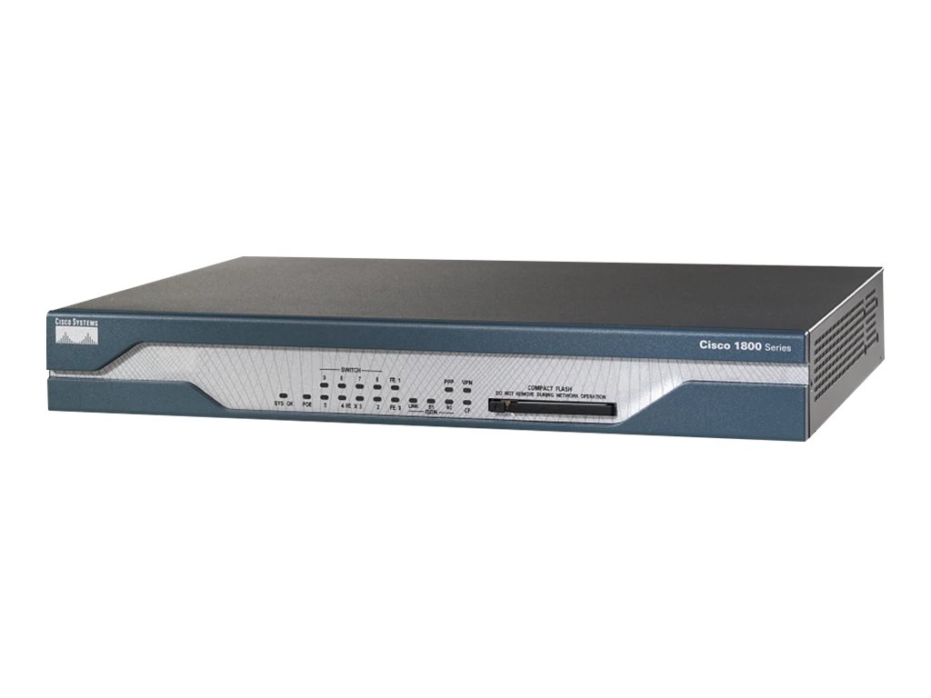 Cisco 1802 - router - DSL modem - desktop - CISCO1802/K9 - Currys Business